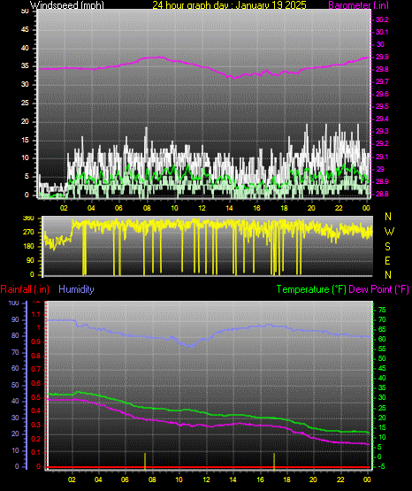 24 Hour Graph for Day 19