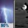 Sunday Night: Showers And Thunderstorms then Mostly Cloudy